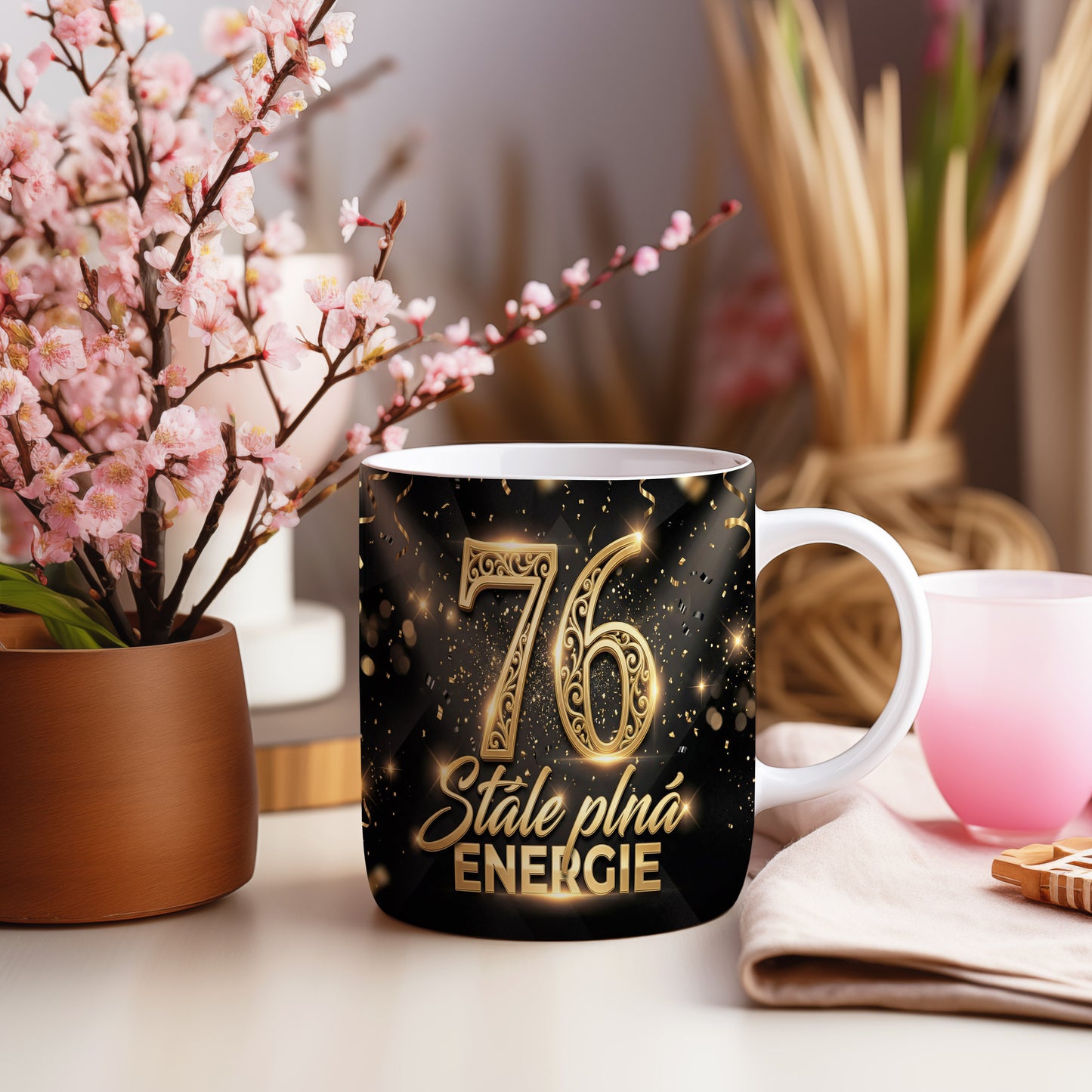 Narozeninový hrnek 76 let – Stále plná energie