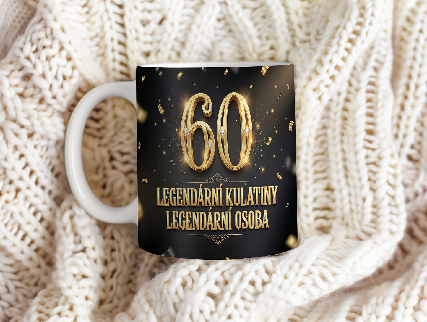 Narozeninový hrnek 60 let – LEGENDÁRNÍ KULATINY LEGENDÁRNÍ OSOBA