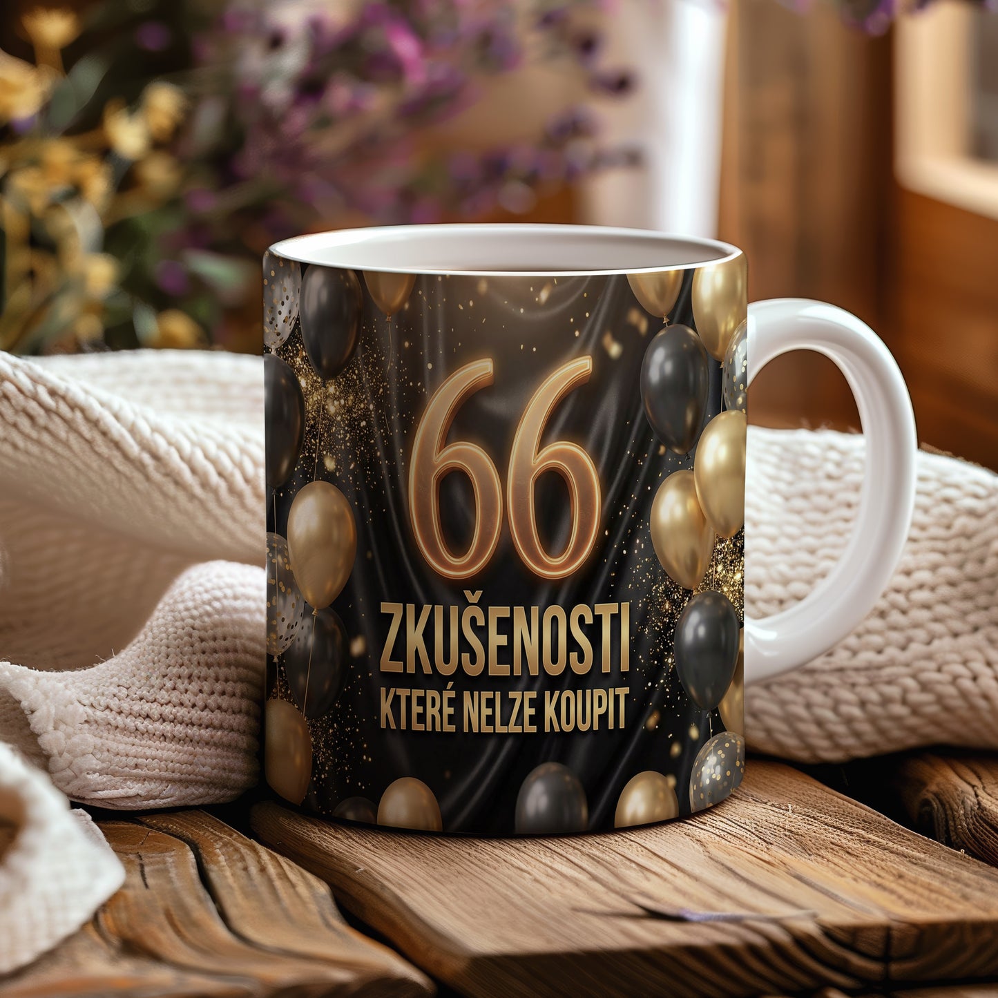 Narozeninový hrnek 66 let – ZKUŠENOSTI, KTERÉ NELZE KOUPIT