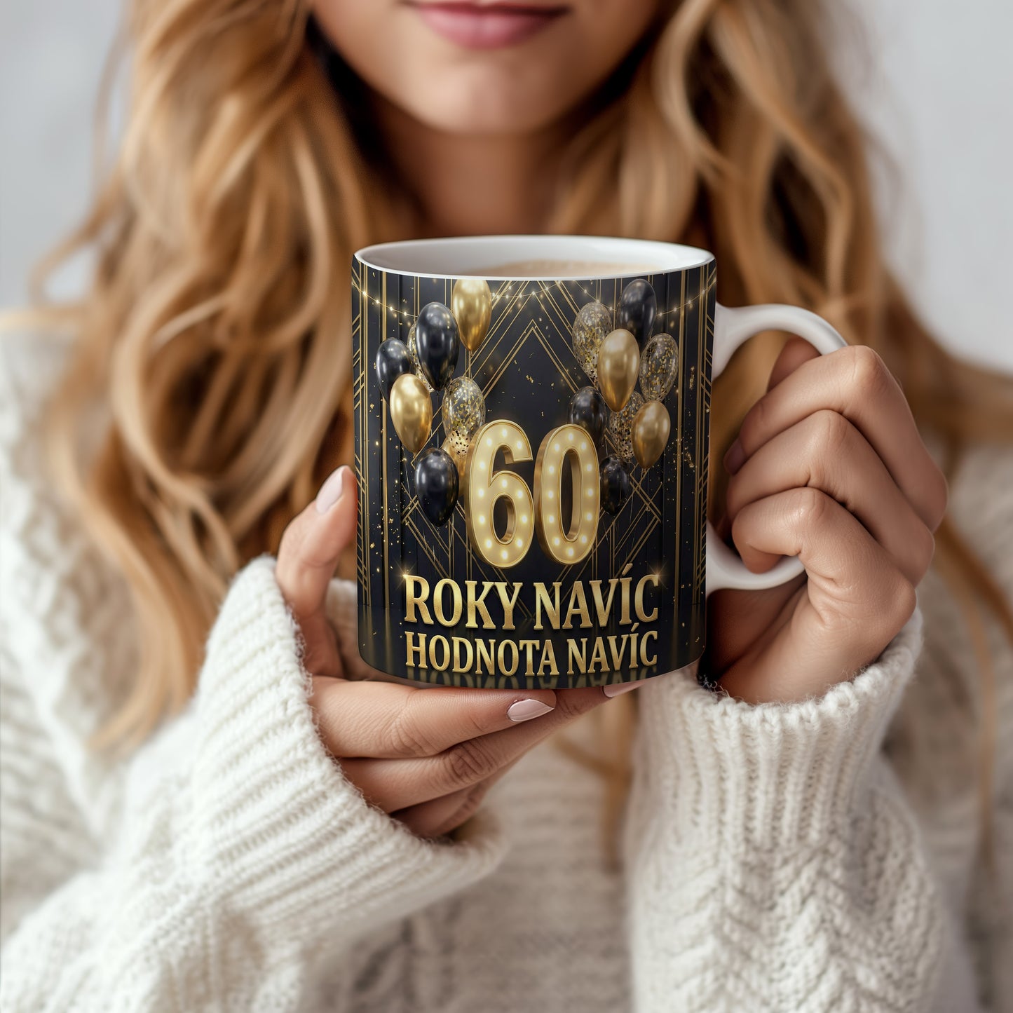 Narozeninový hrnek 60 let – ROKY NAVÍC HODNOTA NAVÍC