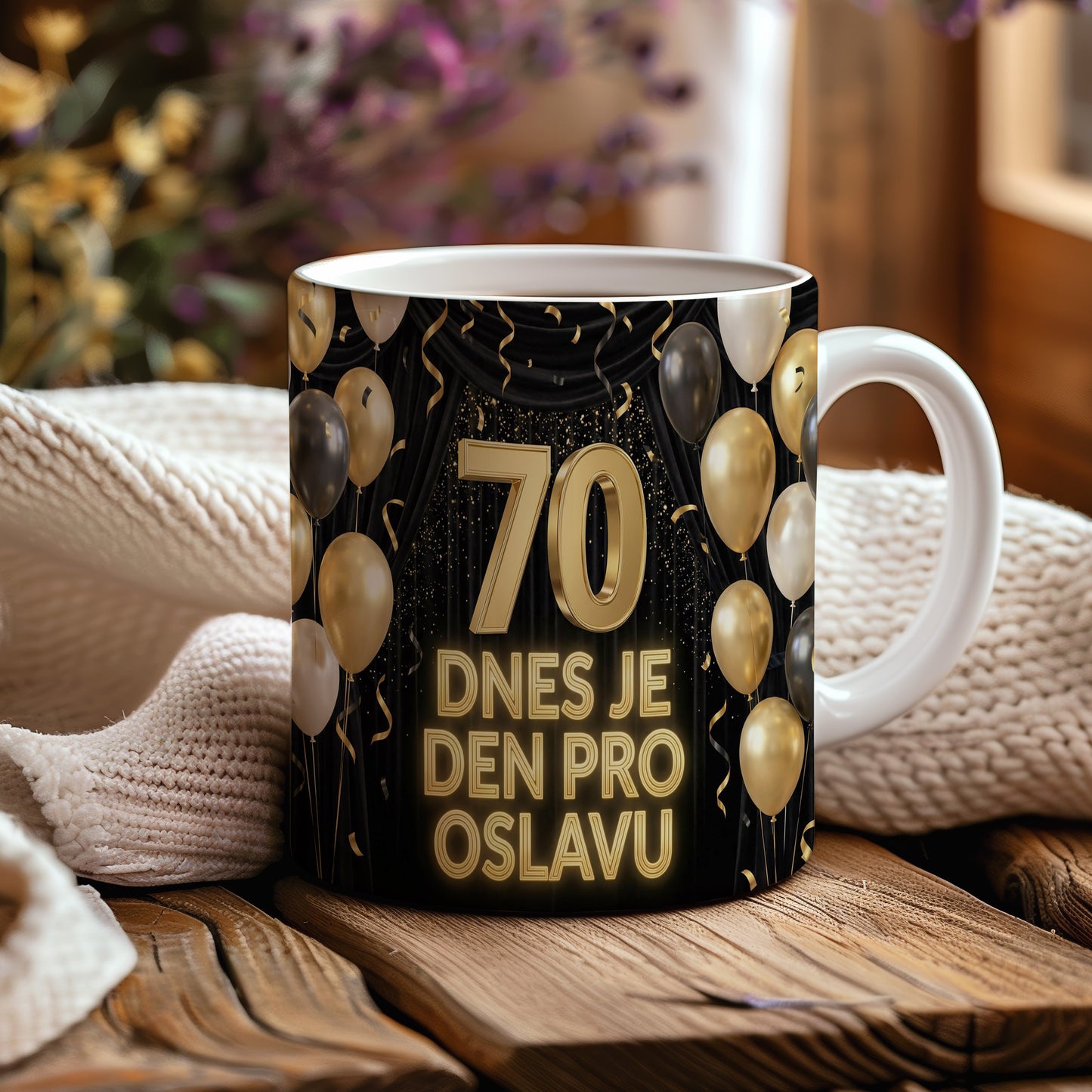 Narozeninový hrnek 70 let – DNES JE DEN PRO OSLAVU