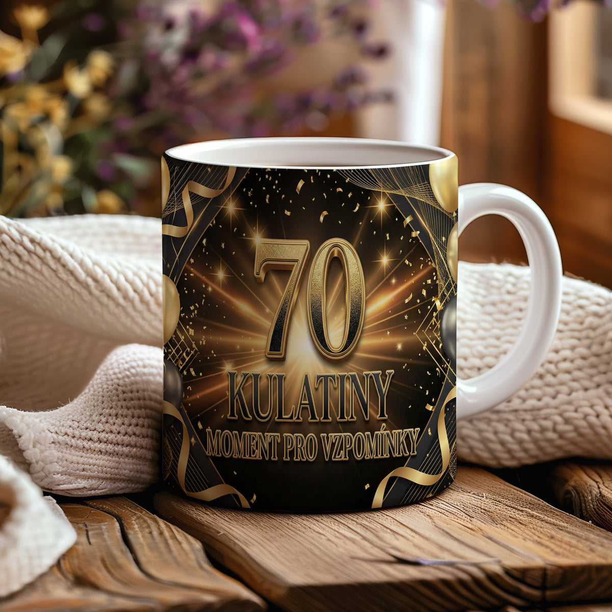 Narozeninový hrnek 70 let – KULATINY MOMENT PRO VZPOMÍNKY