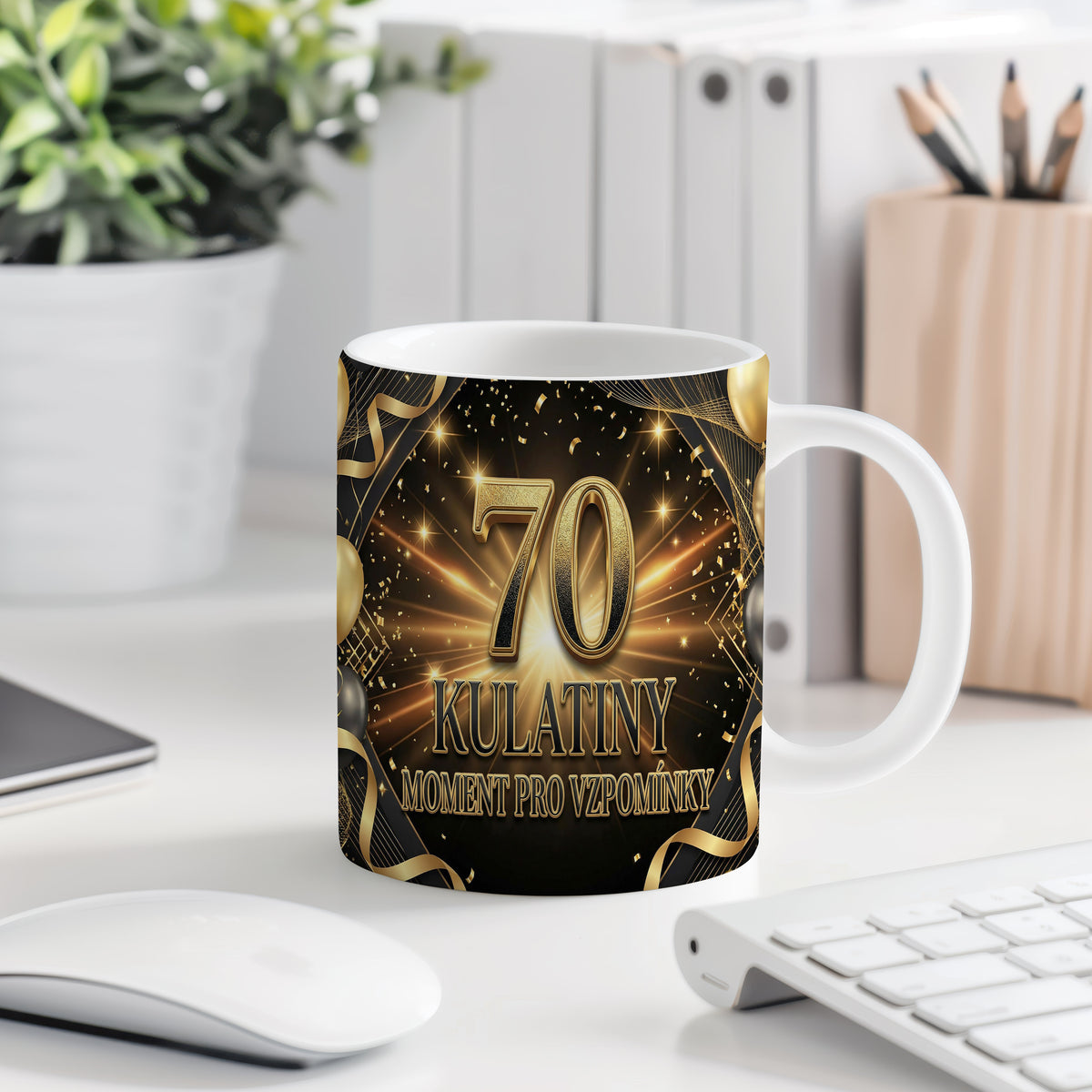 Narozeninový hrnek 70 let – KULATINY MOMENT PRO VZPOMÍNKY