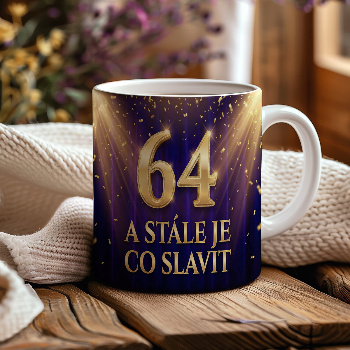 Narozeninový hrnek 64 let – A STÁLE JE CO SLAVIT