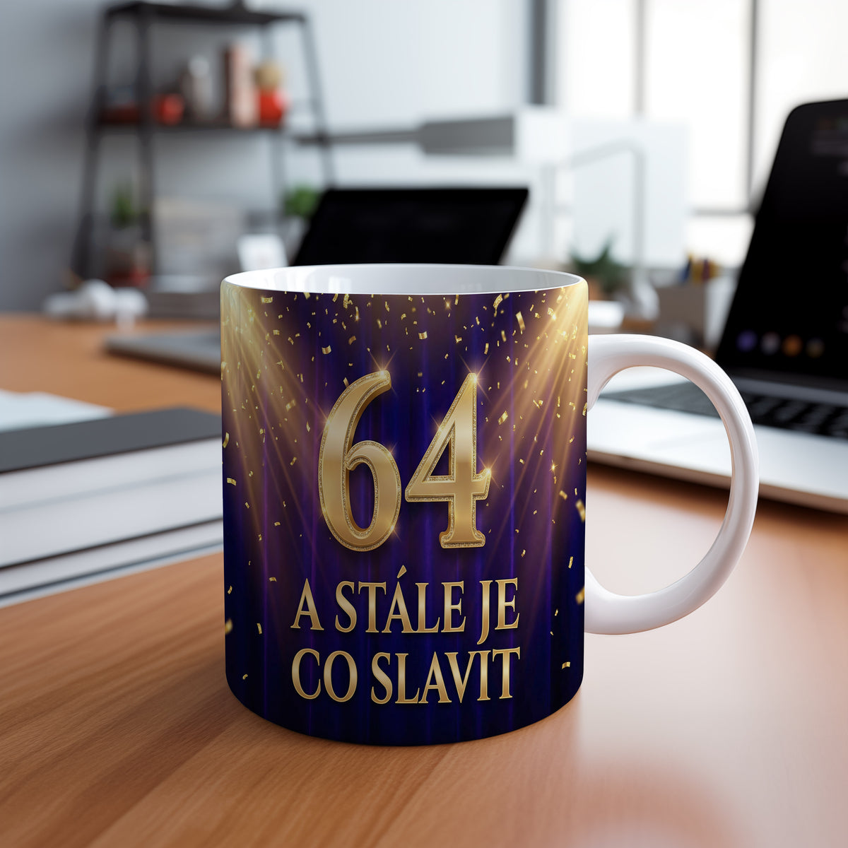 Narozeninový hrnek 64 let – A STÁLE JE CO SLAVIT