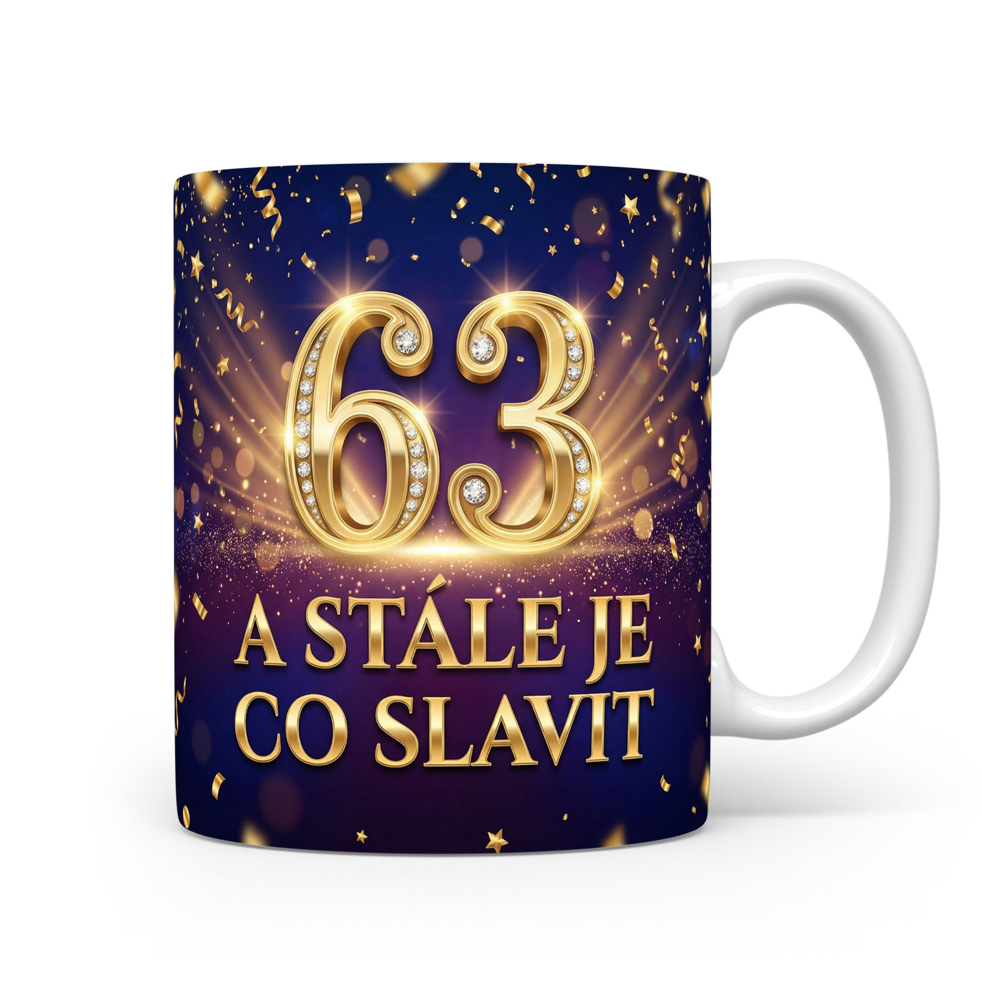 Narozeninový hrnek s číslem 63