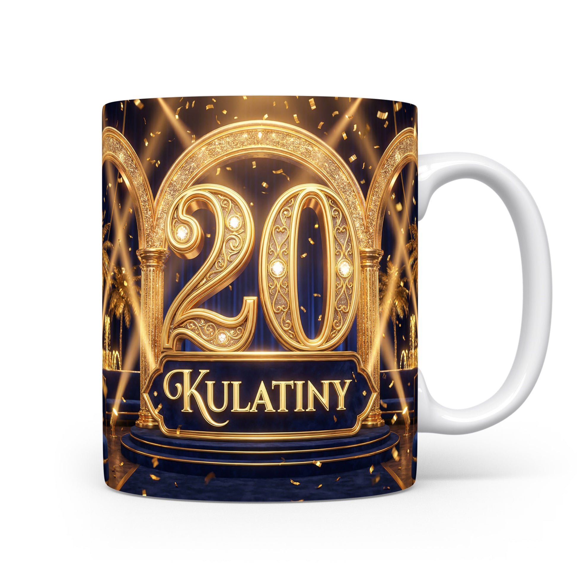 Hrnček s nápisem 20 Kulatiny