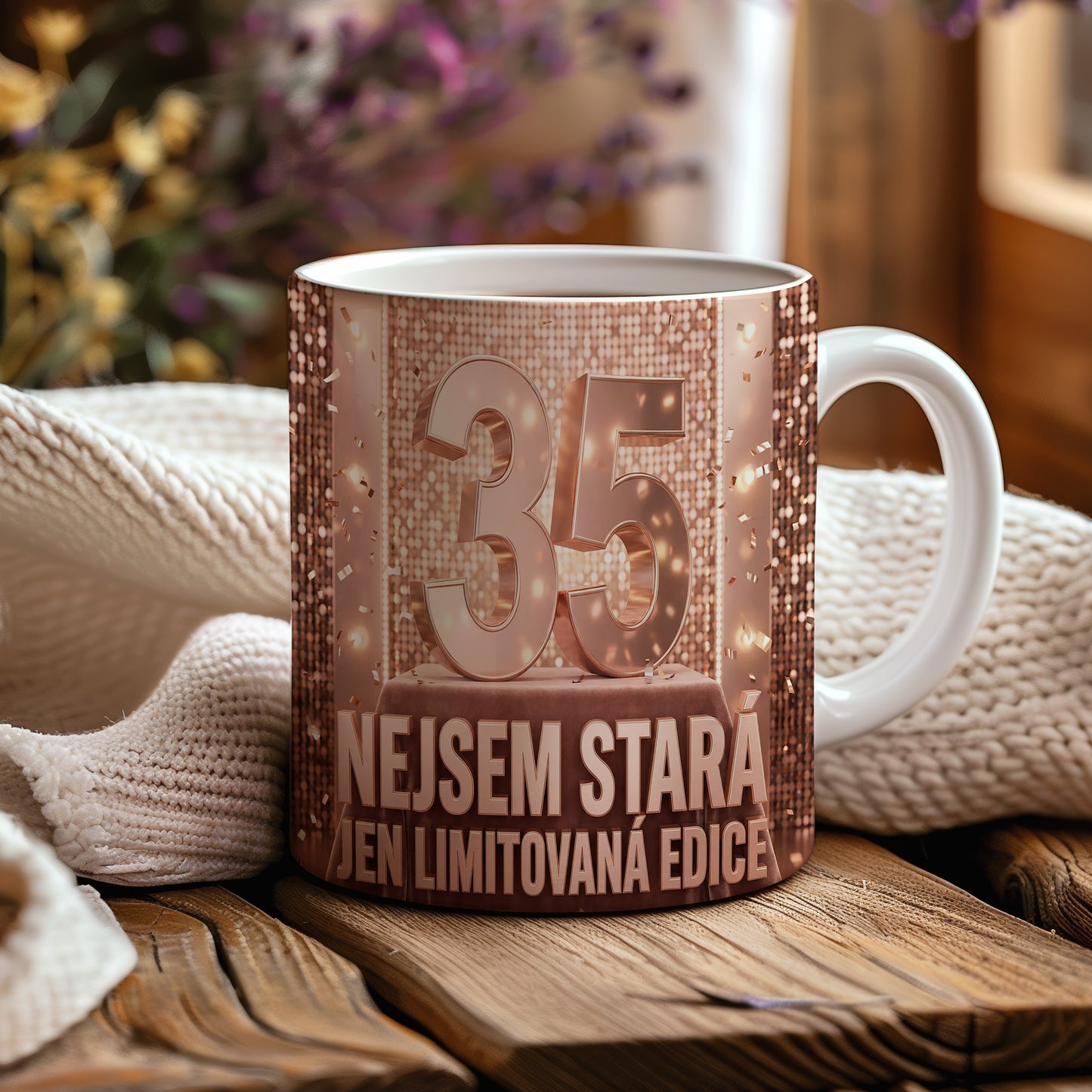 Narozeninový hrnek 35 let – NEJSEM STARÁ, JEN LIMITOVANÁ EDICE