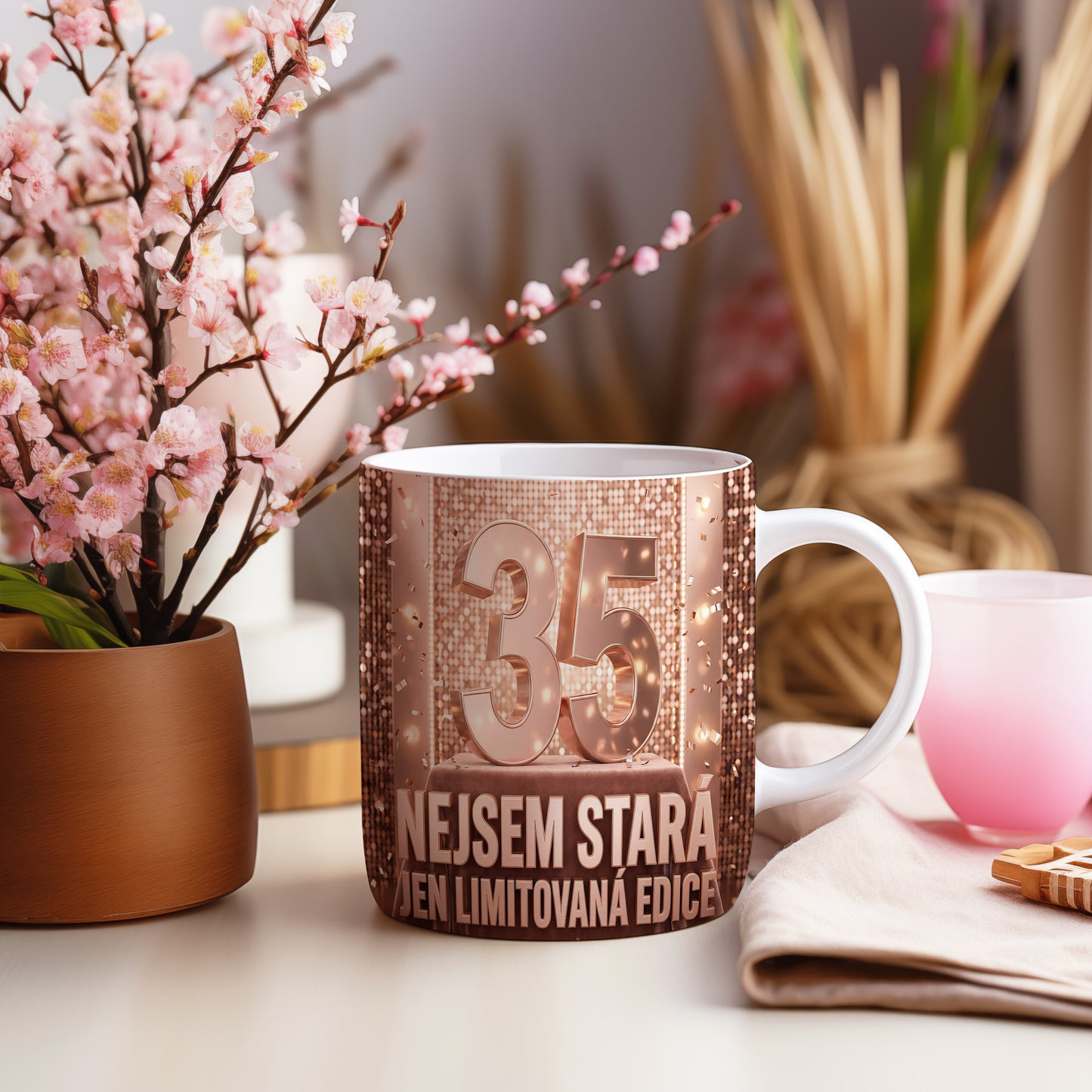 Narozeninový hrnek 35 let – NEJSEM STARÁ, JEN LIMITOVANÁ EDICE