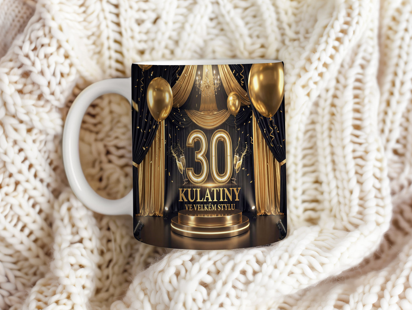 Narozeninový hrnek 30 let – KULATINY VE VELKÉM STYLU