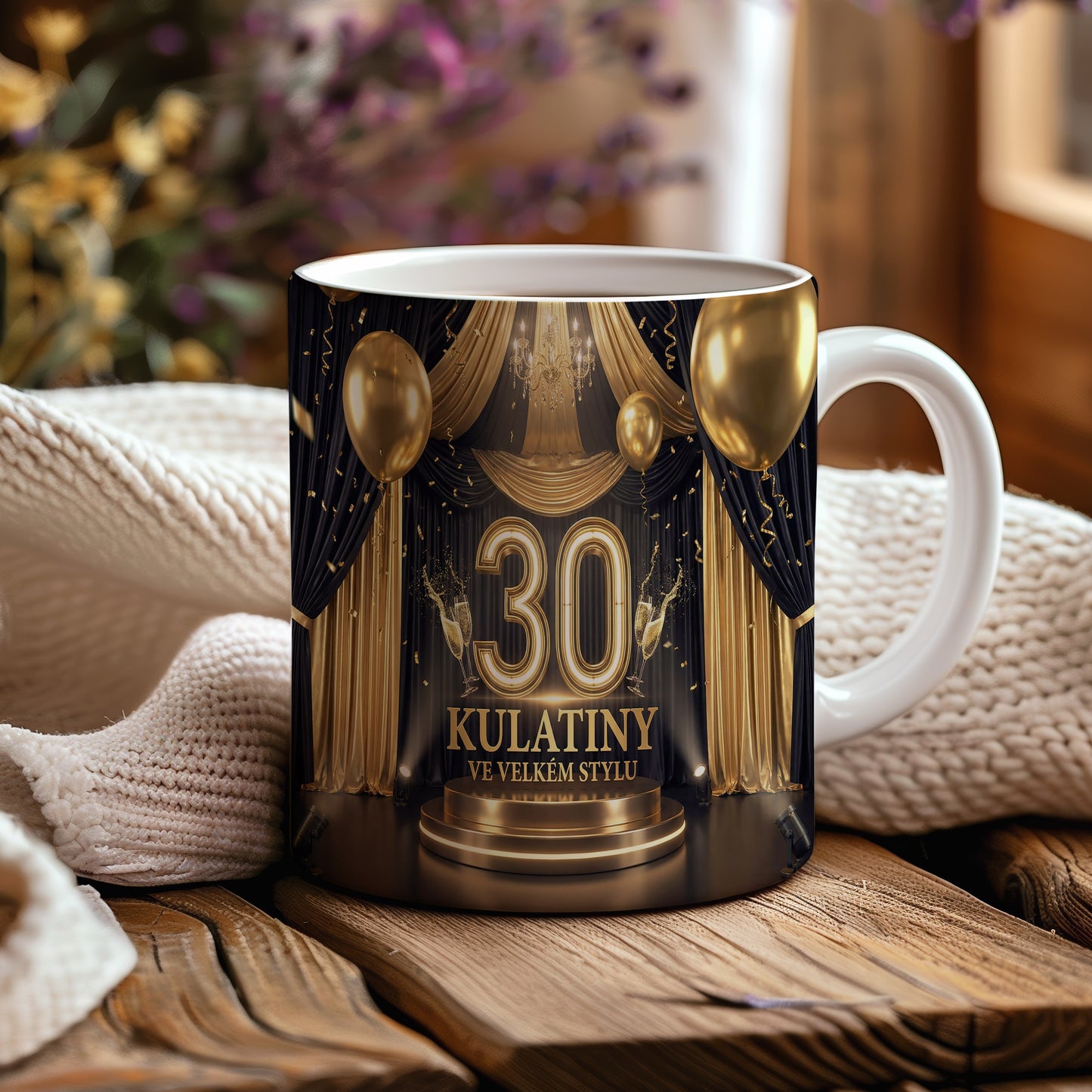 Narozeninový hrnek 30 let – KULATINY VE VELKÉM STYLU