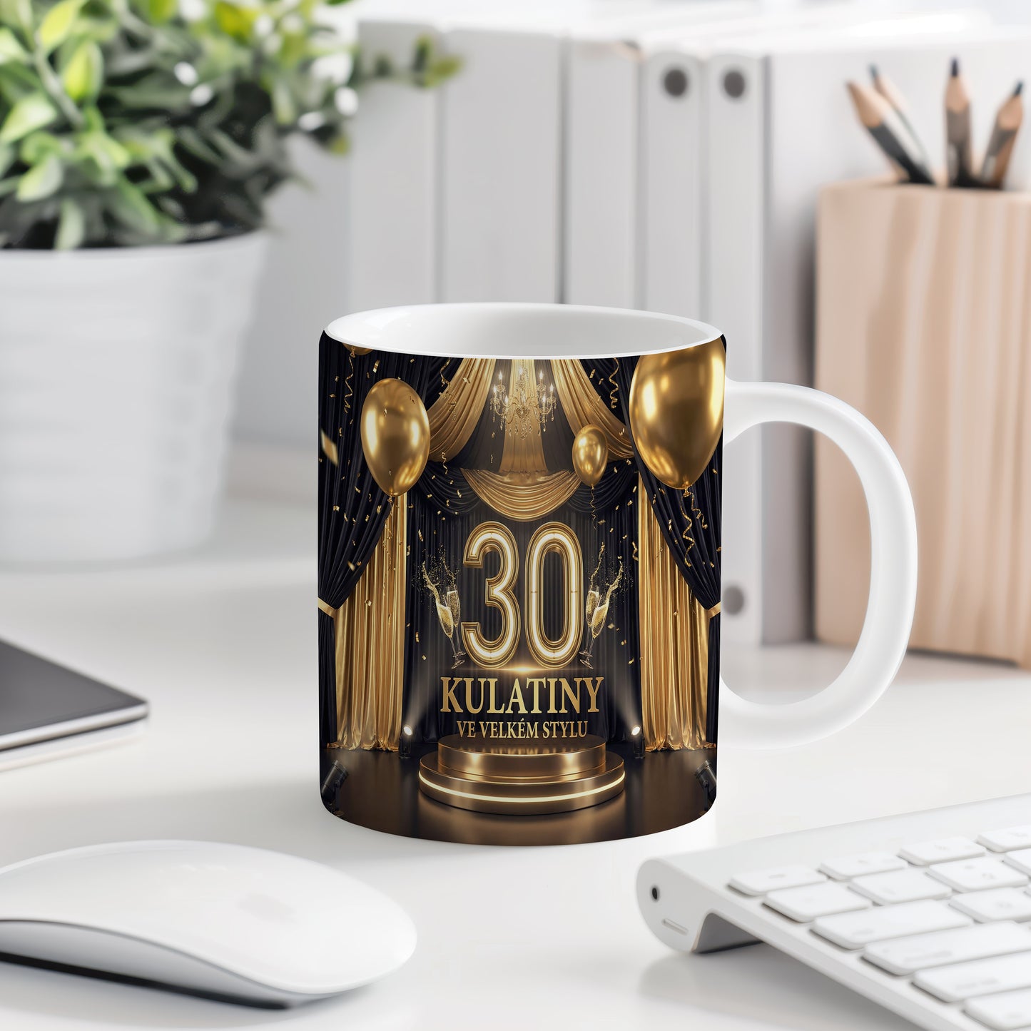 Narozeninový hrnek 30 let – KULATINY VE VELKÉM STYLU
