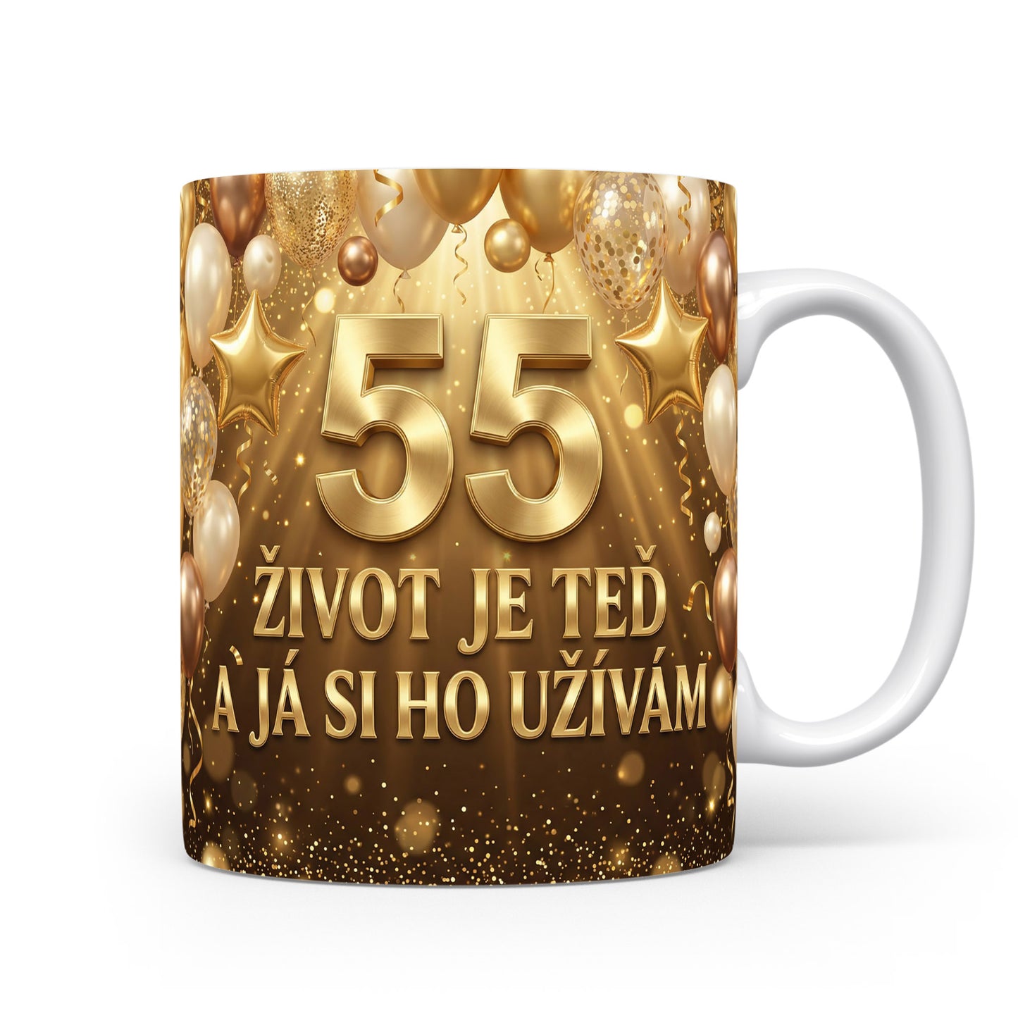 Narozeninový hrnek s číslem 55