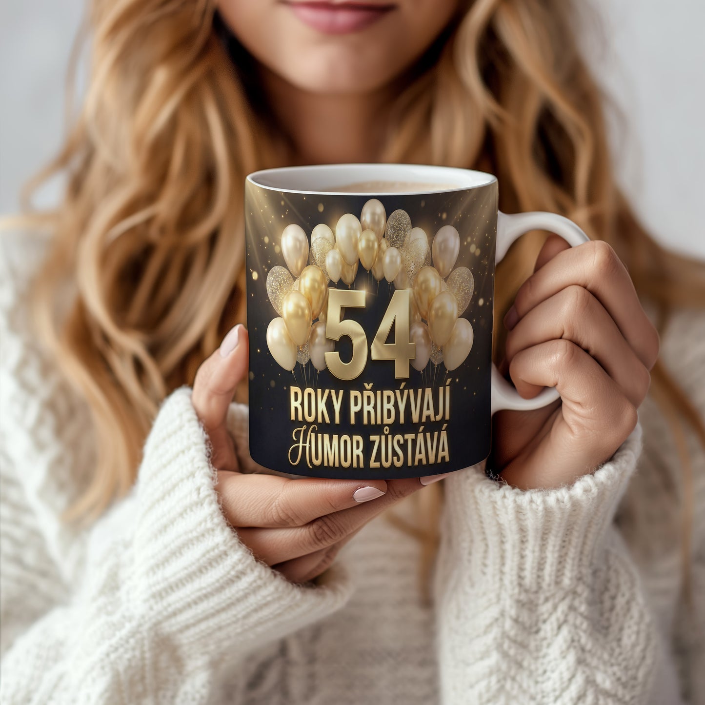 Narozeninový hrnek 54 let – ROKY PŘIBÝVAJÍ, HUMOR ZŮSTÁVÁ