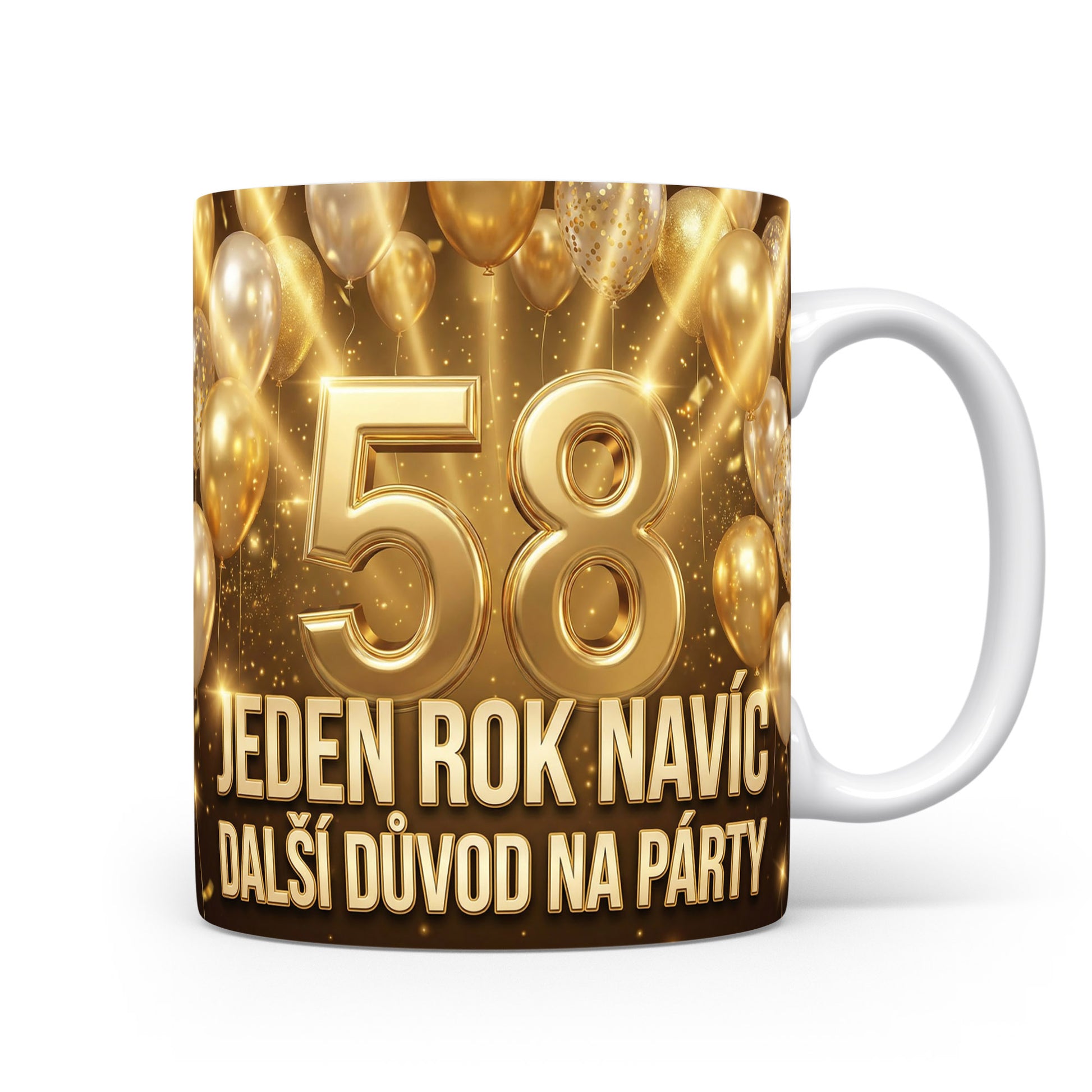 Narozeninový hrnek s číslem 58