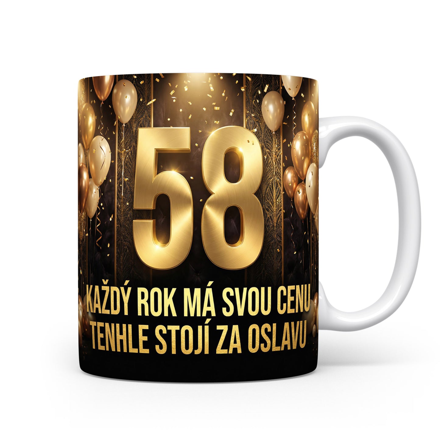Narozeninový hrnek s věkem 58