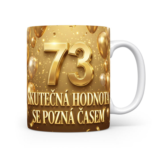 Narozeninový hrnek s číslem 73