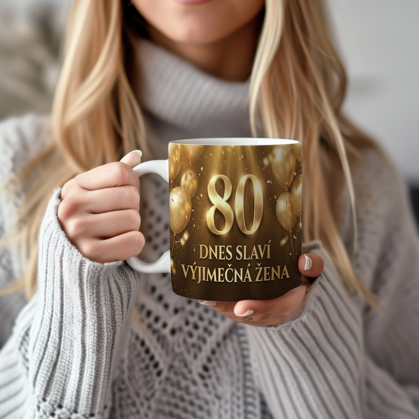 Narozeninový hrnek 80 let – DNES SLAVÍ VÝJIMEČNÁ ŽENA