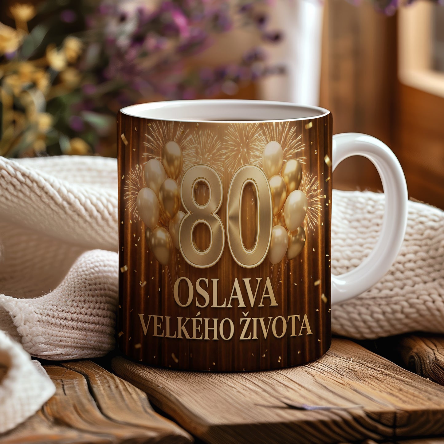 Narozeninový hrnek 80 let – OSLAVA VELKÉHO ŽIVOTA