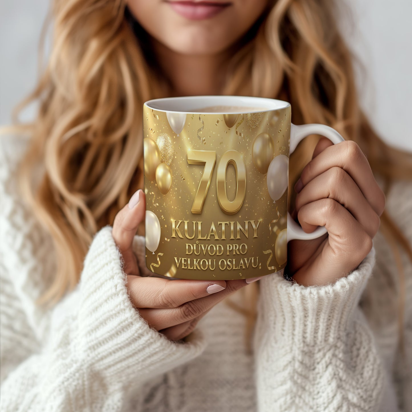 Narozeninový hrnek 70 let – KULATINY DŮVOD PRO VELKOU OSLAVU.