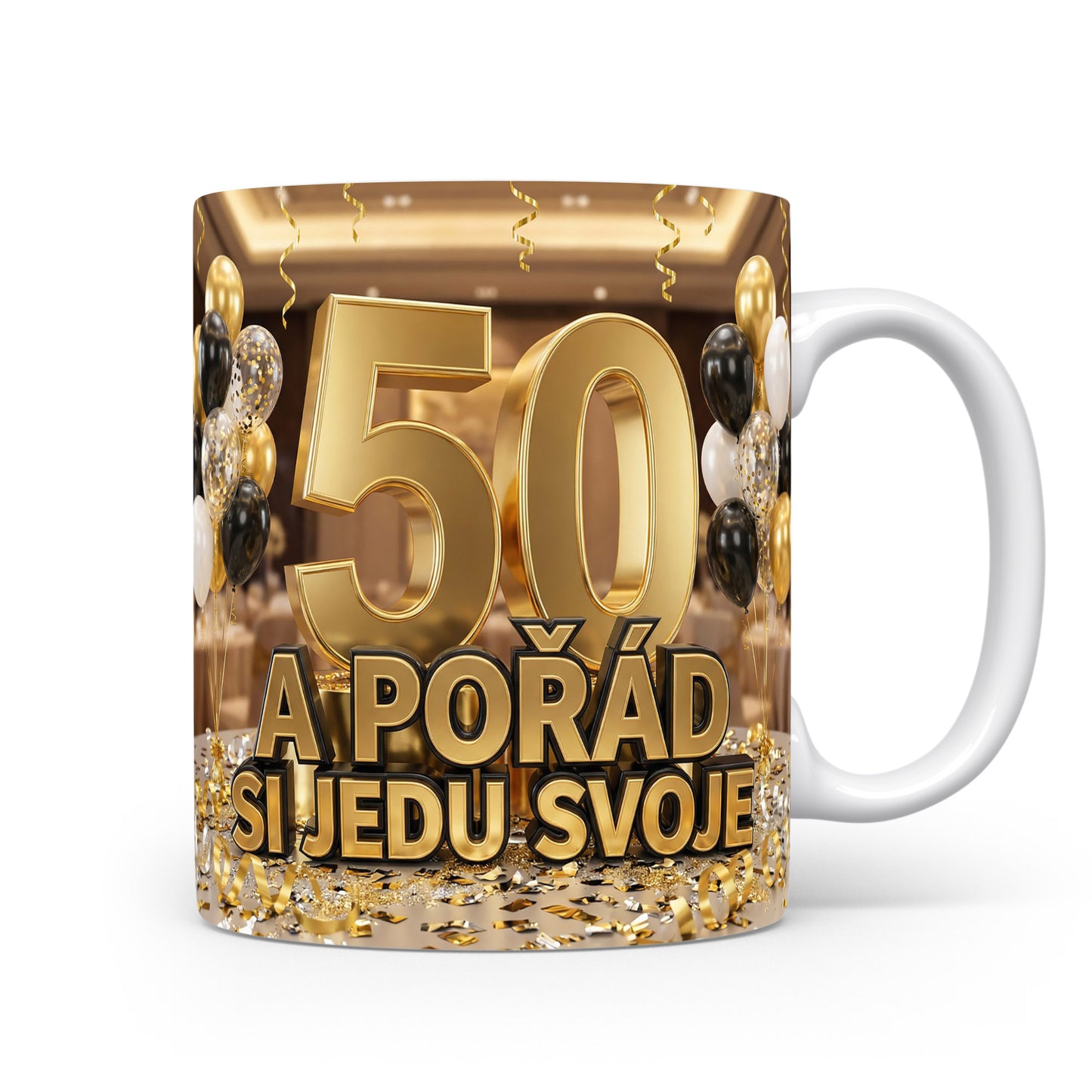 Hrnček s nápisem k 50. narozeninám