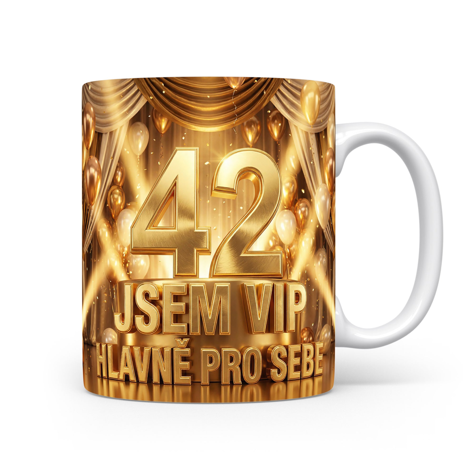 Narozeninový hrnek s věkem 42