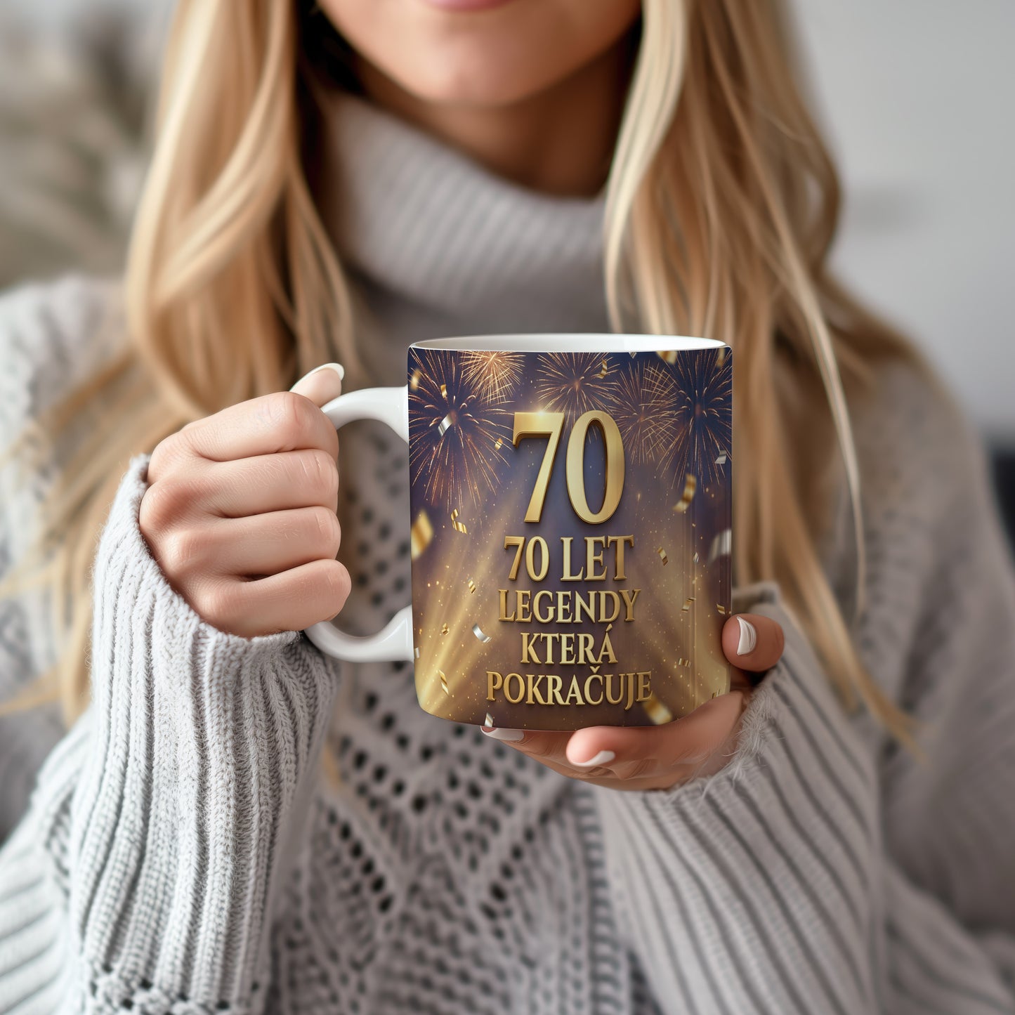 Narozeninový hrnek 70 let – 70 LET LEGENDY KTERÁ POKRAČUJE