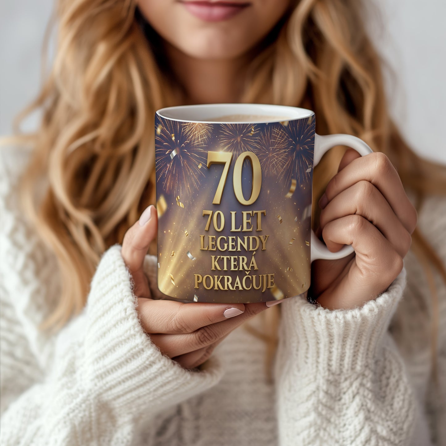 Narozeninový hrnek 70 let – 70 LET LEGENDY KTERÁ POKRAČUJE
