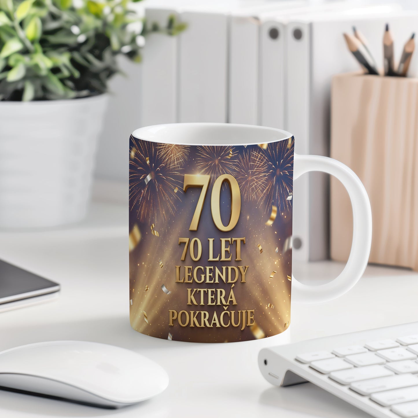 Narozeninový hrnek 70 let – 70 LET LEGENDY KTERÁ POKRAČUJE
