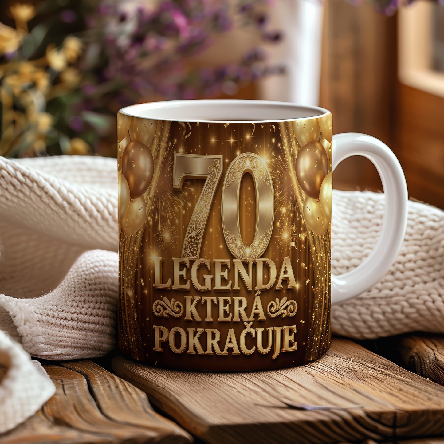 Narozeninový hrnek 70 let – LEGENDA KTERÁ POKRAČUJE