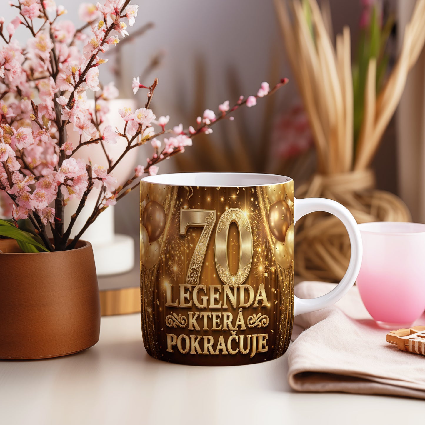 Narozeninový hrnek 70 let – LEGENDA KTERÁ POKRAČUJE