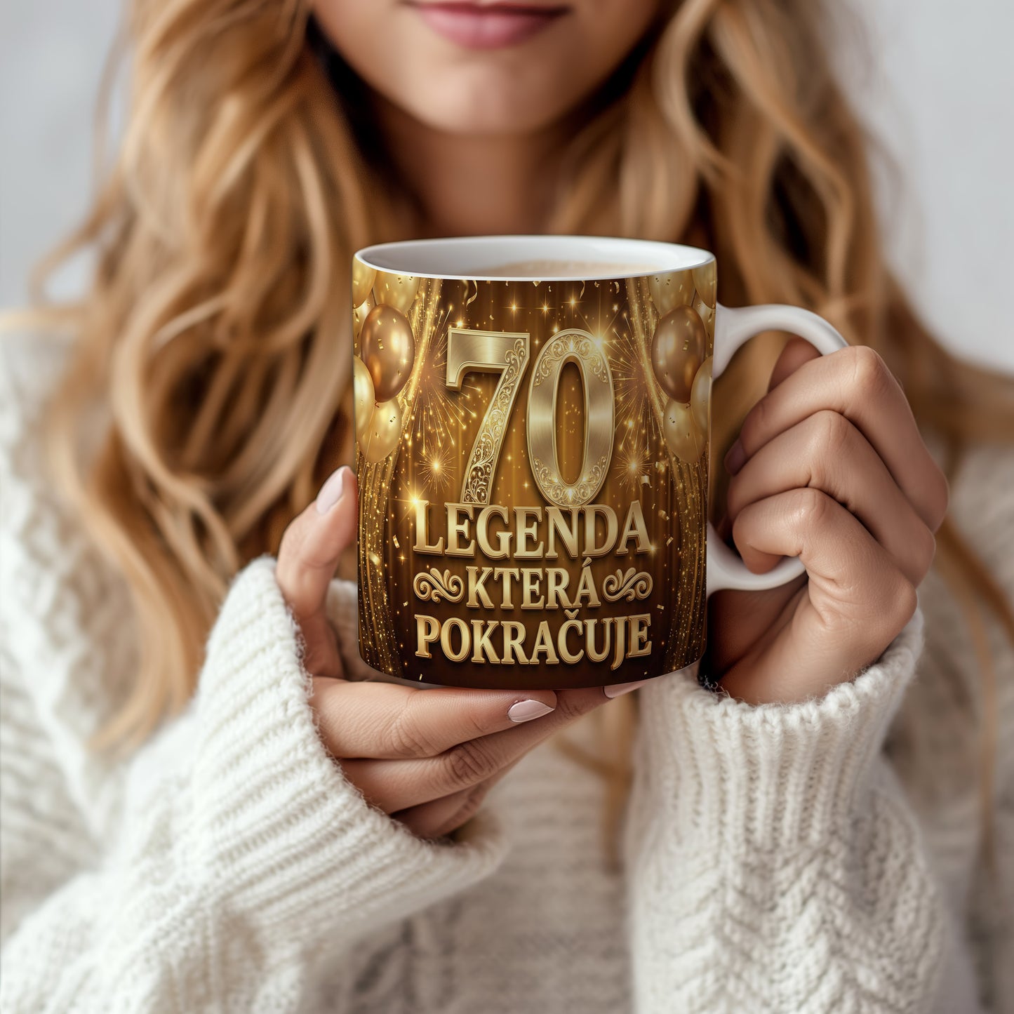 Narozeninový hrnek 70 let – LEGENDA KTERÁ POKRAČUJE