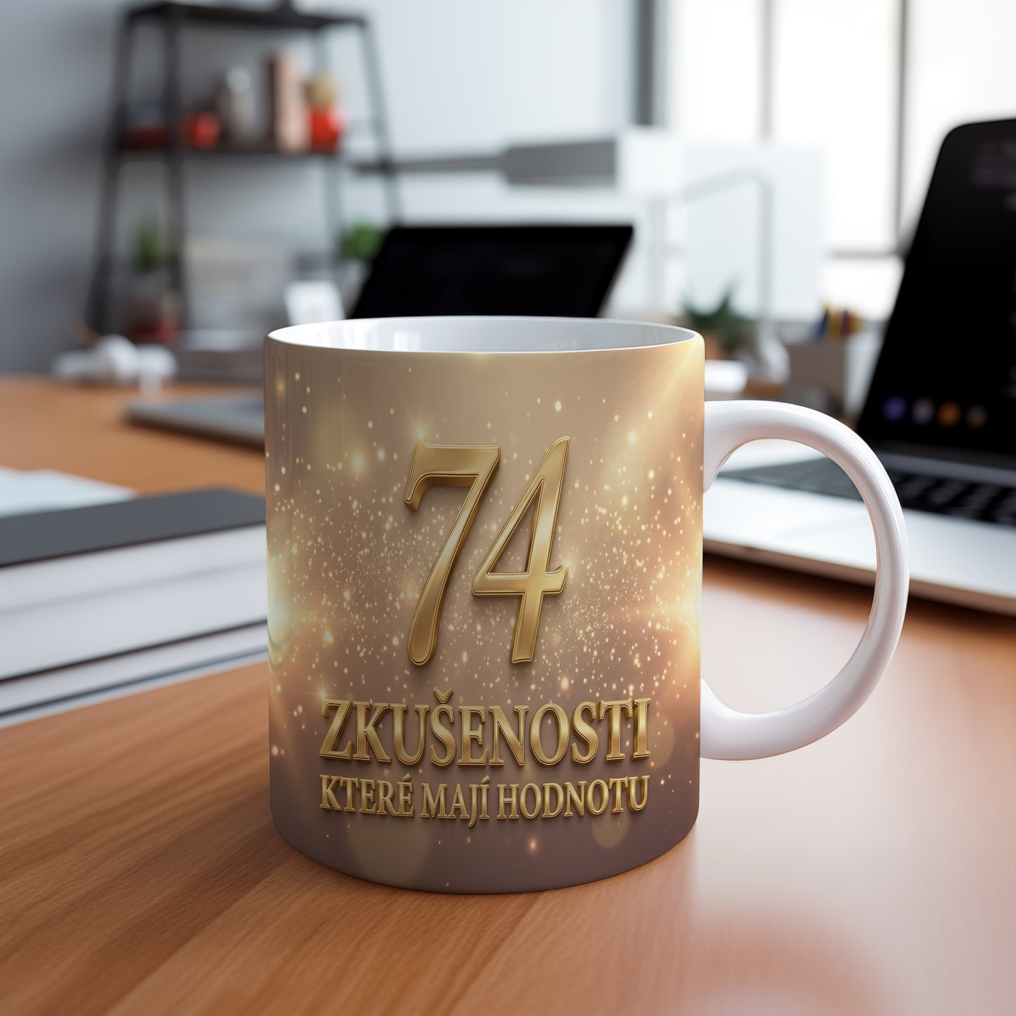 Narozeninový hrnek 74 let – ZKUŠENOSTI, KTERÉ MAJÍ HODNOTU
