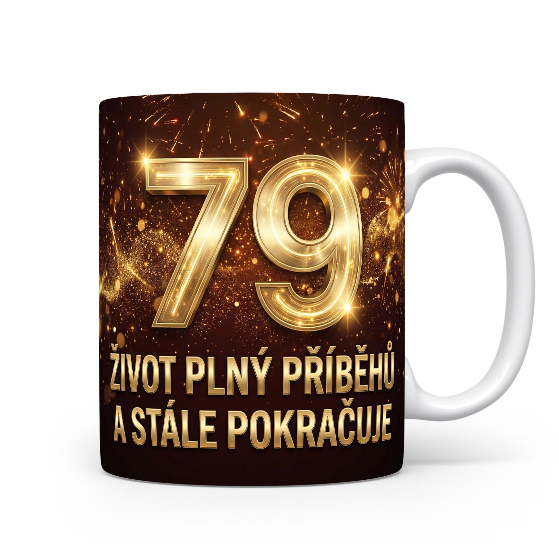Hrnček s číslem 79 a sloganem