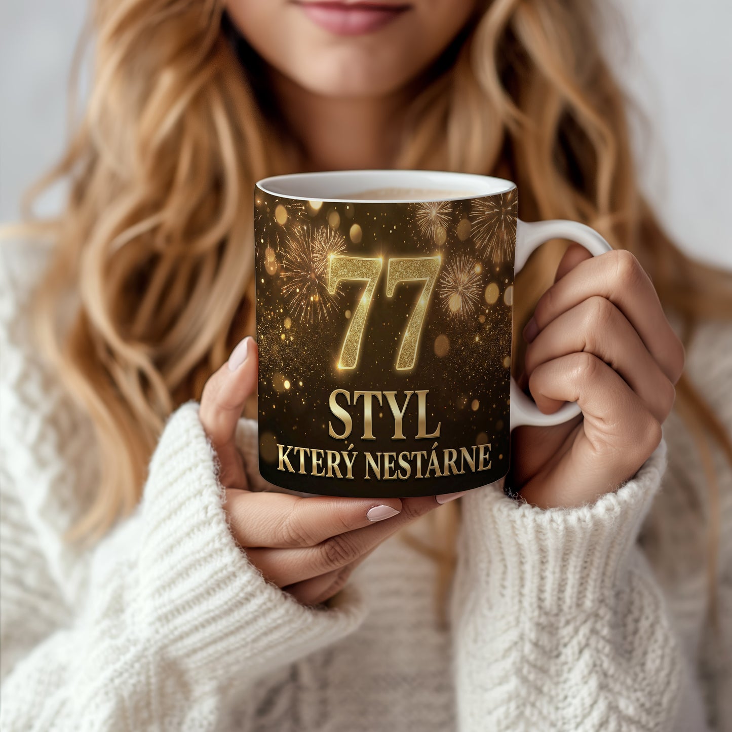 Narozeninový hrnek 77 let – STYL, KTERÝ NESTÁRNE