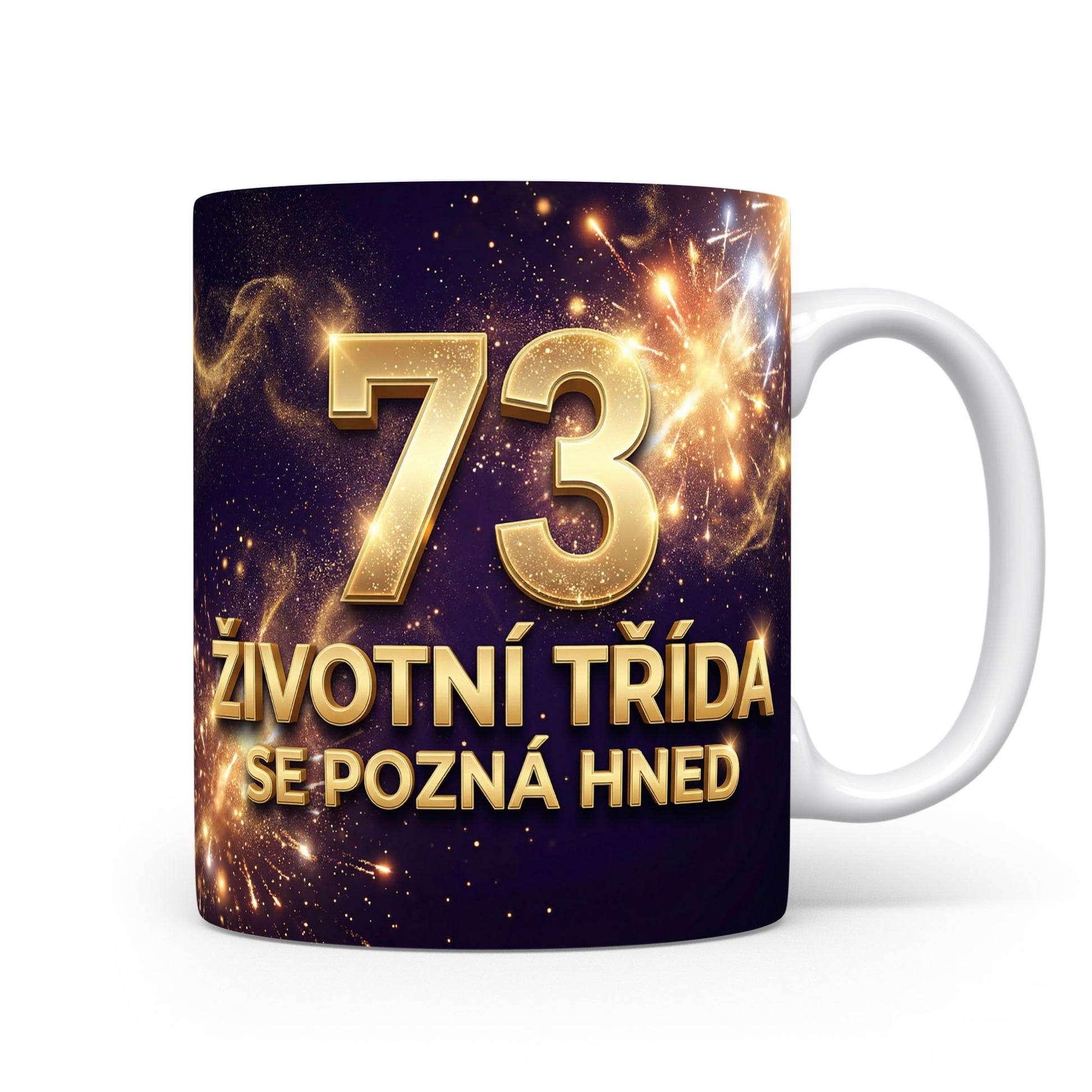 Narozeninový hrnek s věkem 73