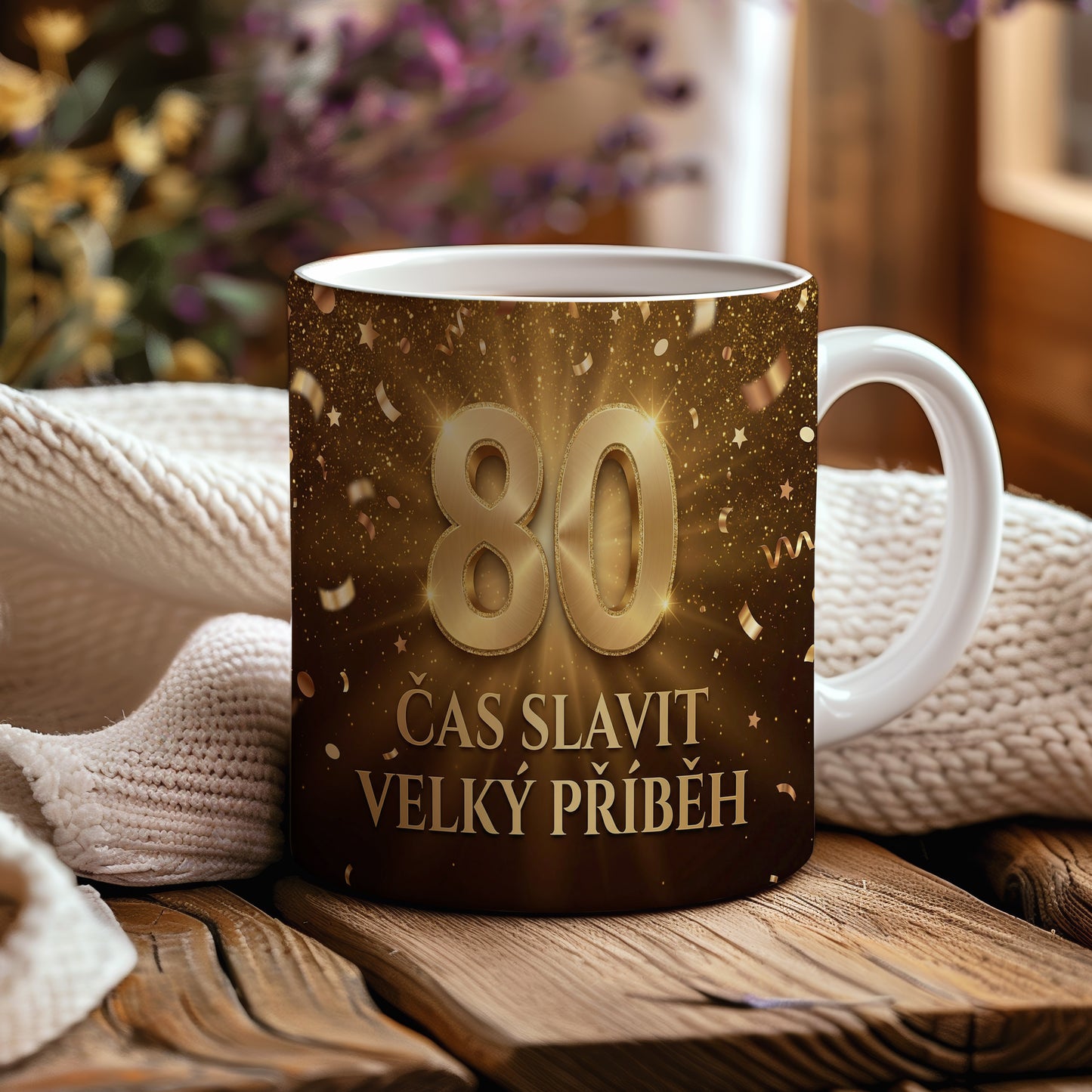 Narozeninový hrnek 80 let – ČAS SLAVIT VELKÝ PŘÍBĚH