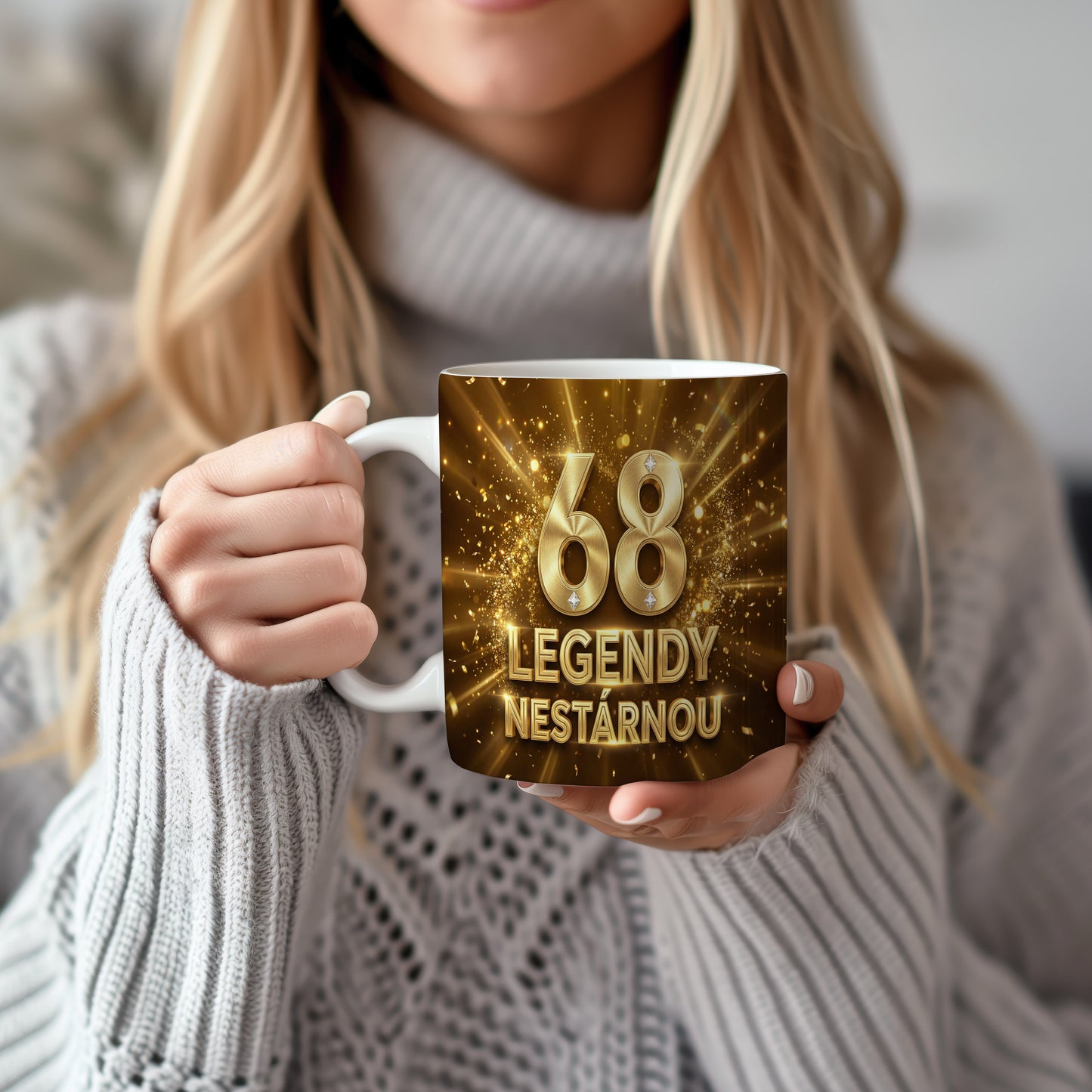 Narozeninový hrnek 68 let – LEGENDY NESTÁRNOU