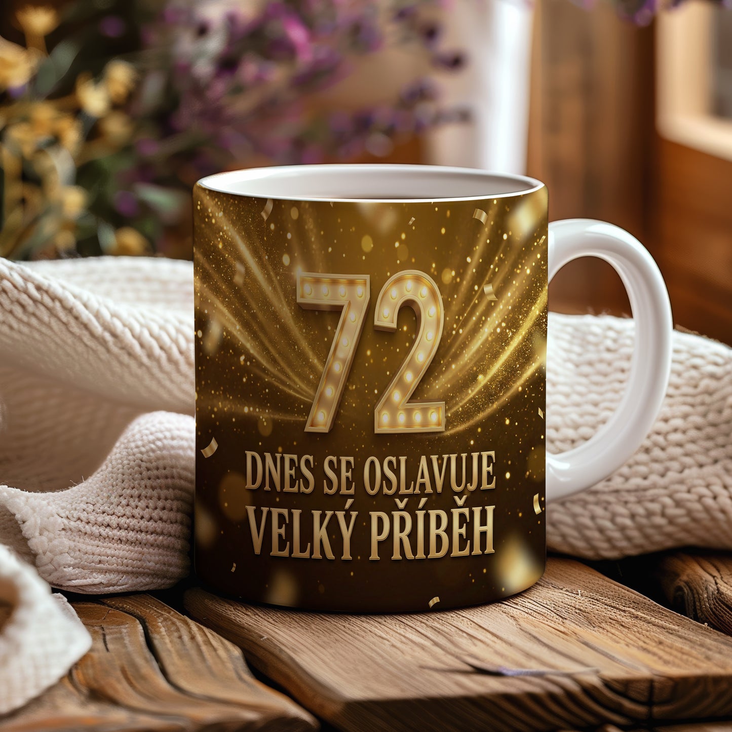 Narozeninový hrnek 72 let – DNES SE OSLAVUJE VELKÝ PŘÍBĚH