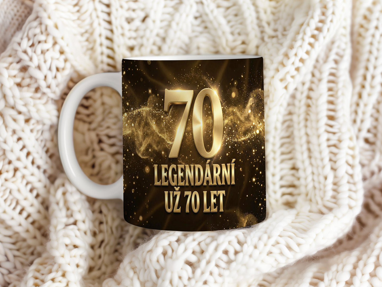 Narozeninový hrnek 70 let – LEGENDÁRNÍ UŽ 70 LET