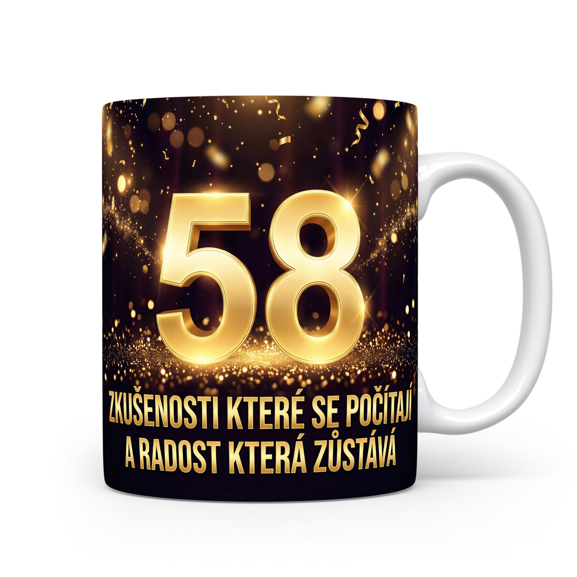 Narozeninový hrnek s věkem 58