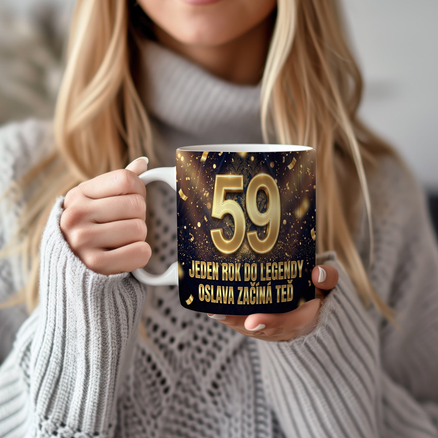 Narozeninový hrnek 59 let – JEDEN ROK DO LEGENDY OSLAVA ZAČÍNÁ TEĎ