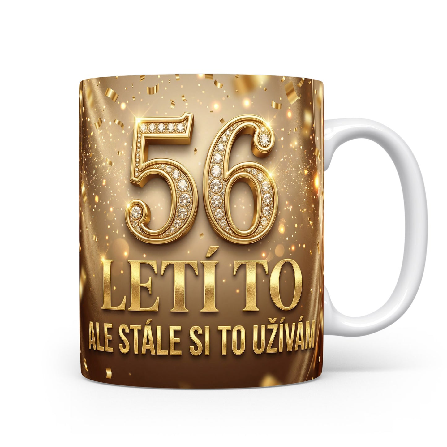 Narozeninový hrnek s věkem 56