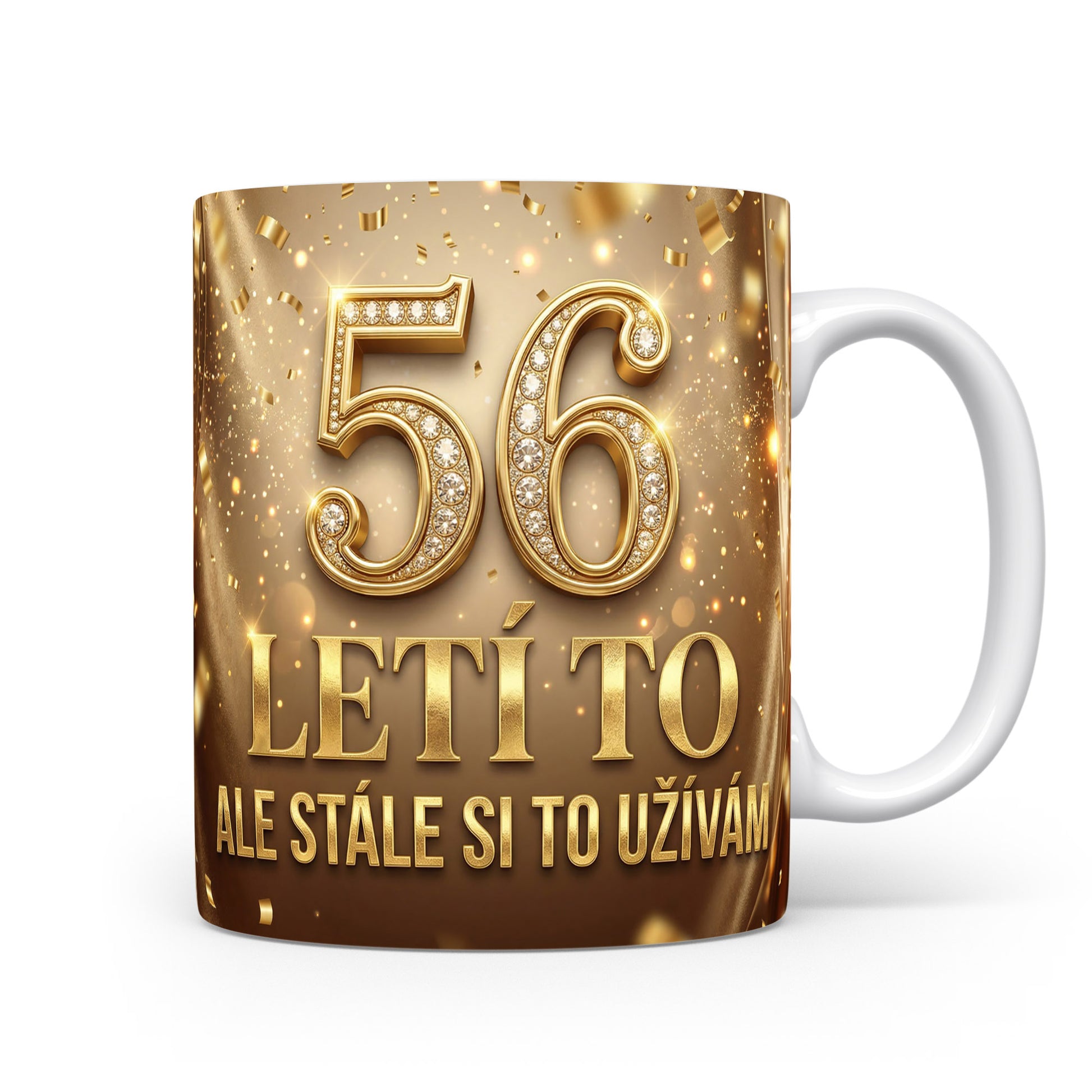 Narozeninový hrnek s věkem 56