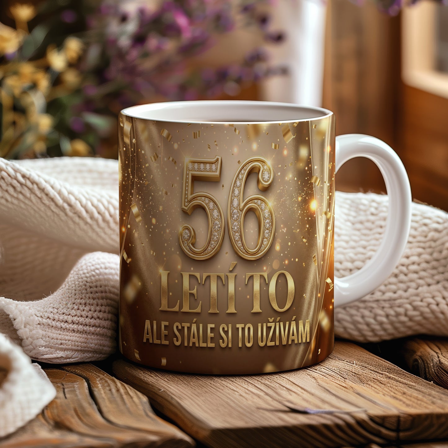 Narozeninový hrnek 56 let – LETÍ TO ALE STÁLE SI TO UŽÍVÁM
