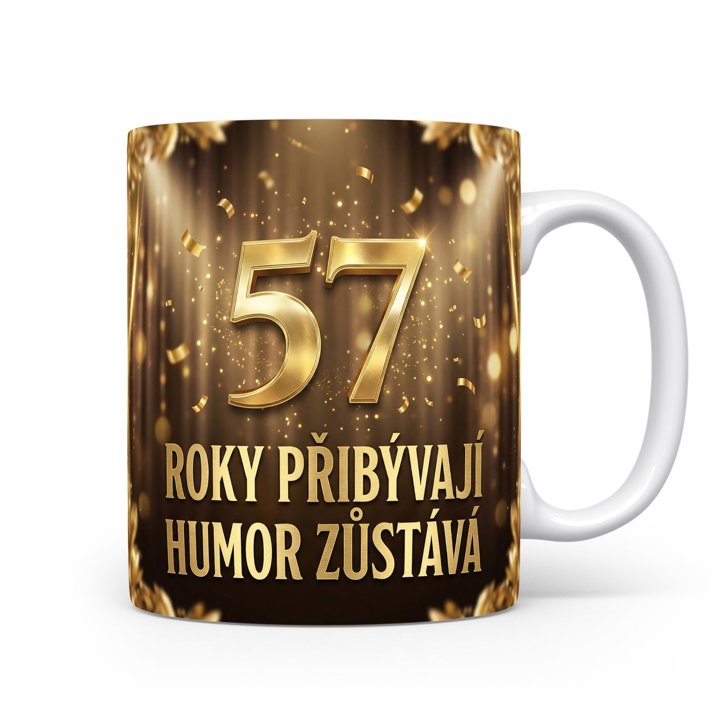 Narozeninový hrnek s číslem 57