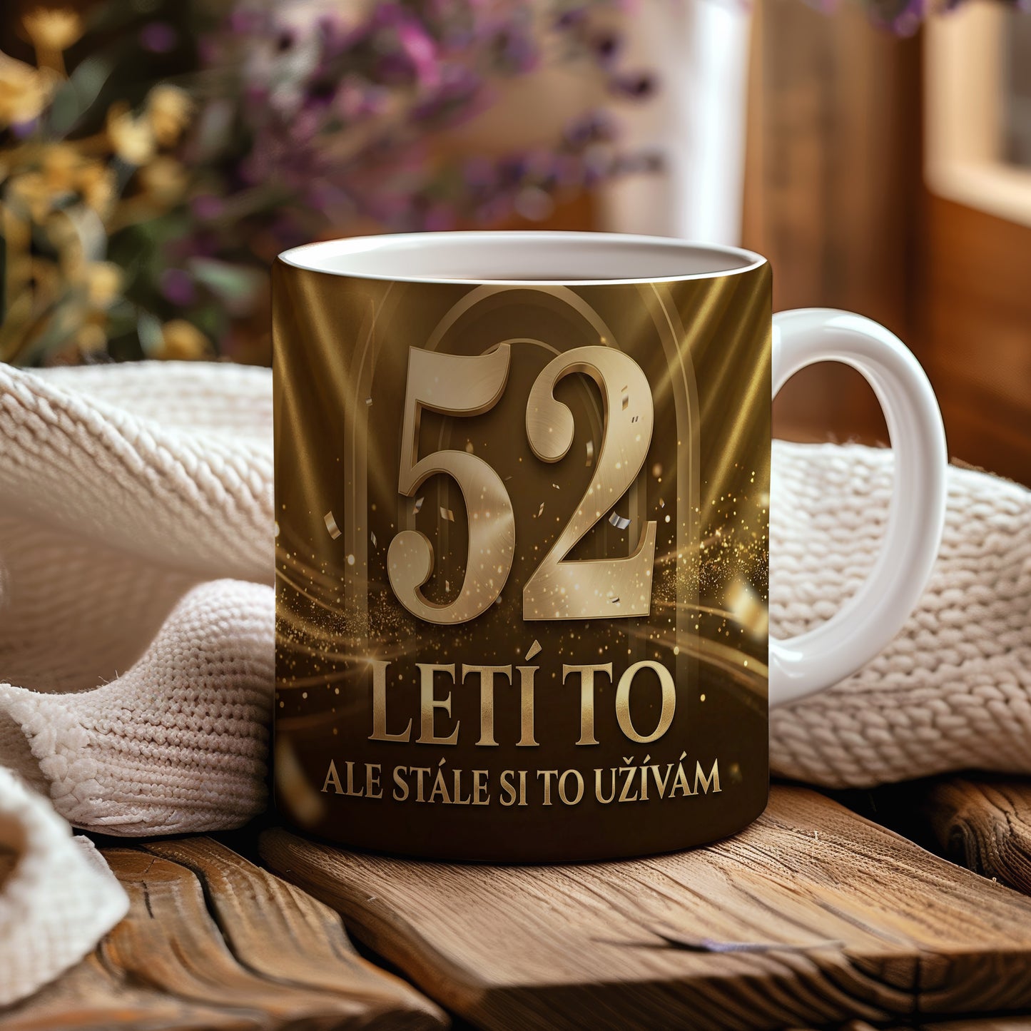 Narozeninový hrnek 52 let – LETÍ TO ALE STÁLE SI TO UŽÍVÁM