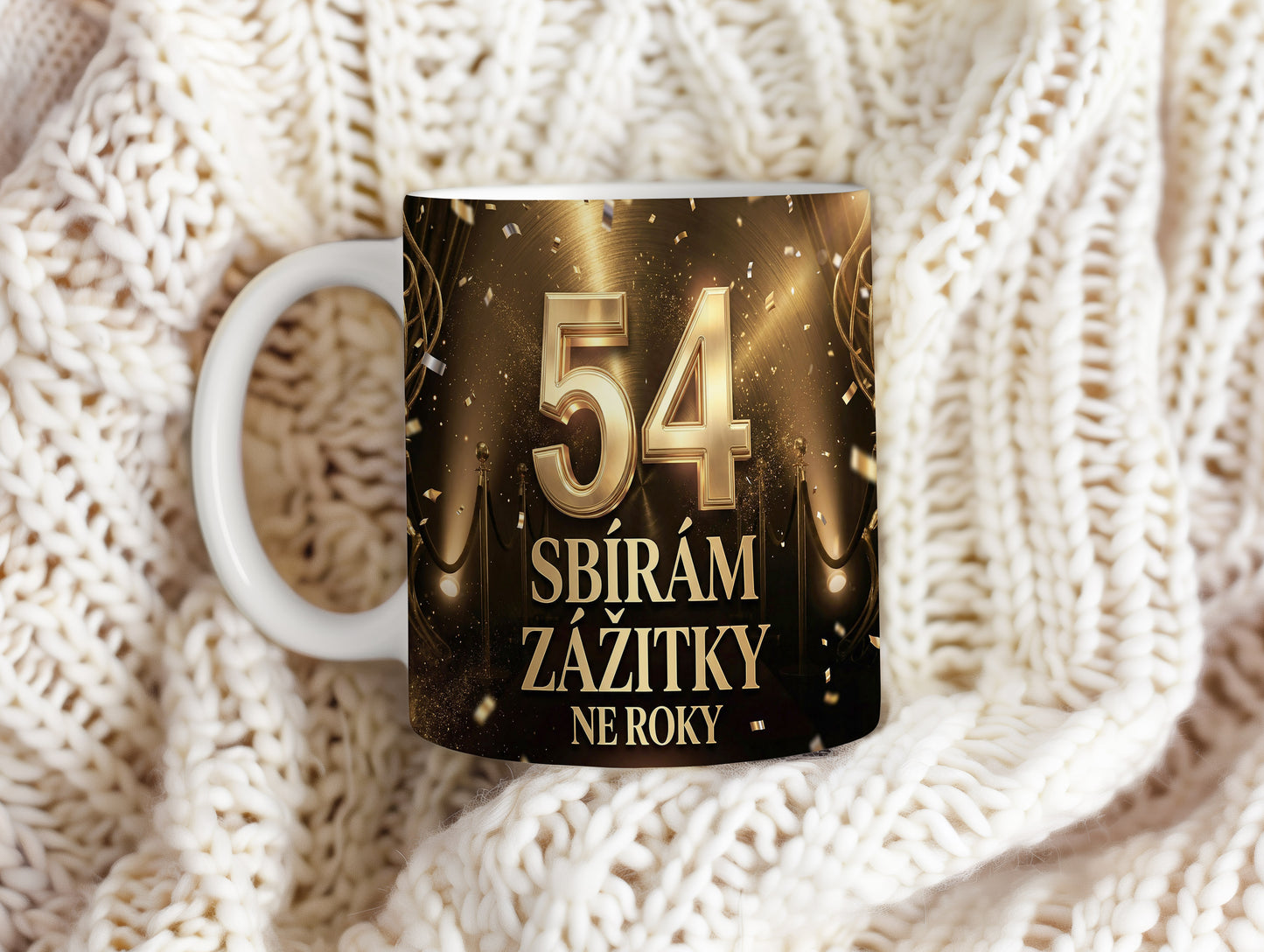 Narozeninový hrnek 54 let – SBÍRÁM ZÁŽITKY NE ROKY