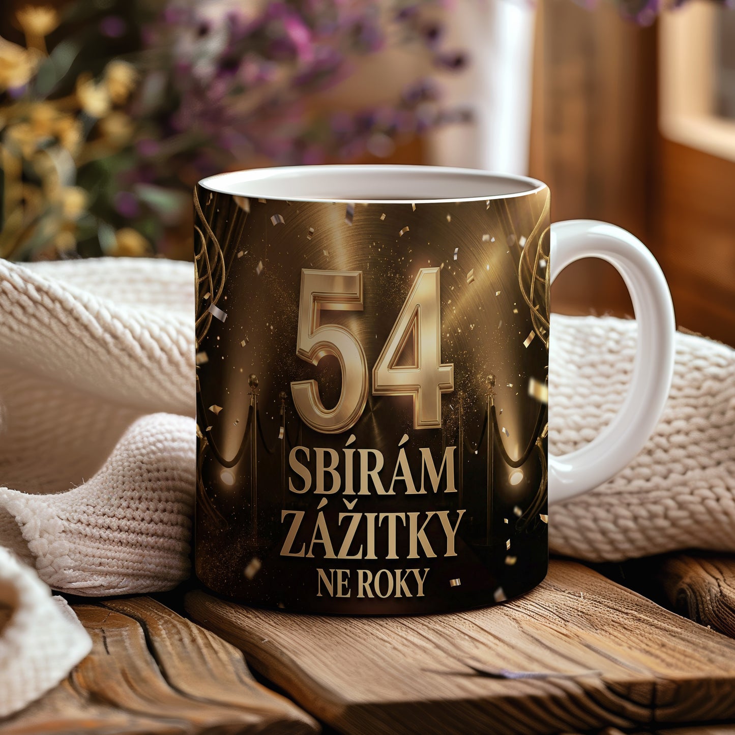 Narozeninový hrnek 54 let – SBÍRÁM ZÁŽITKY NE ROKY