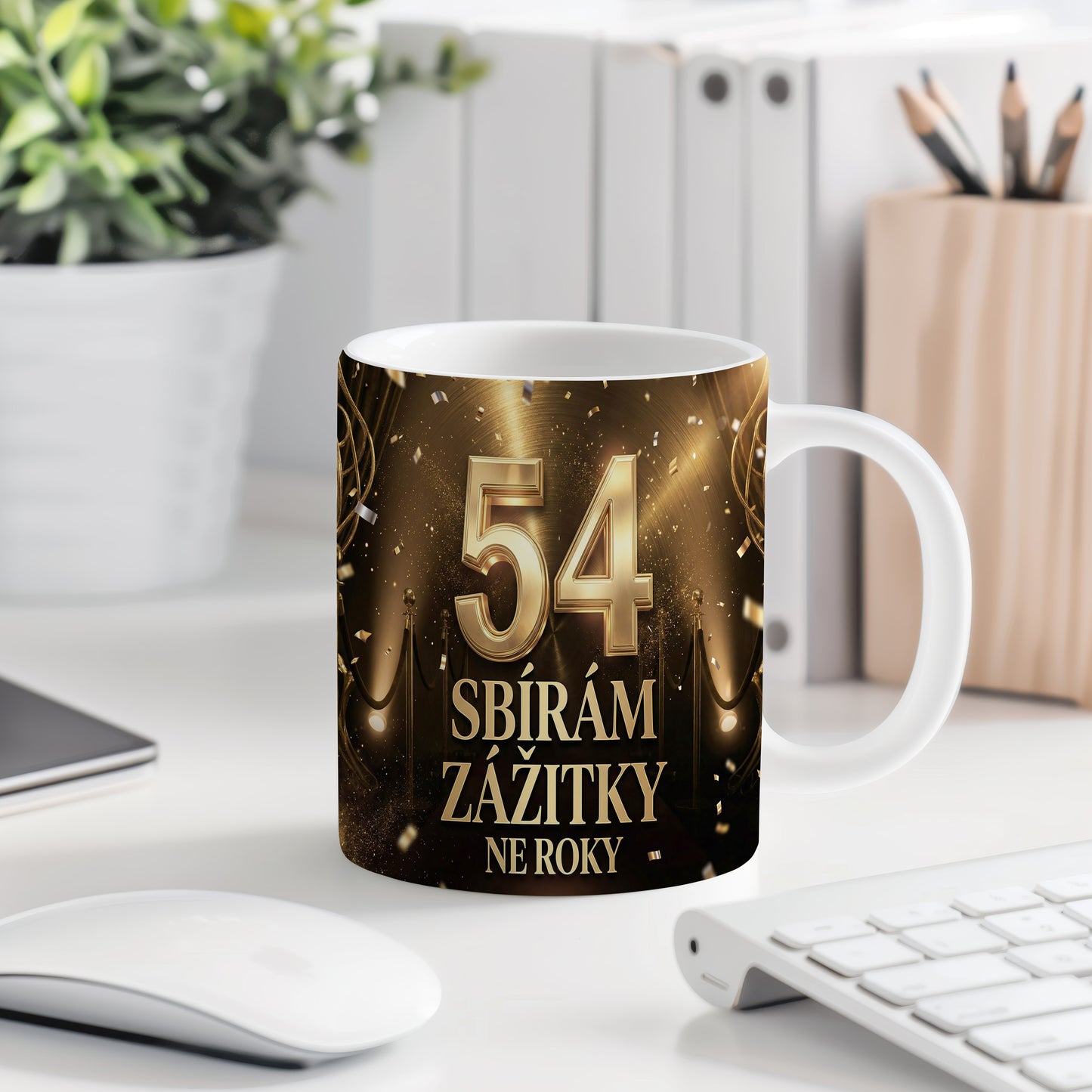 Narozeninový hrnek 54 let – SBÍRÁM ZÁŽITKY NE ROKY